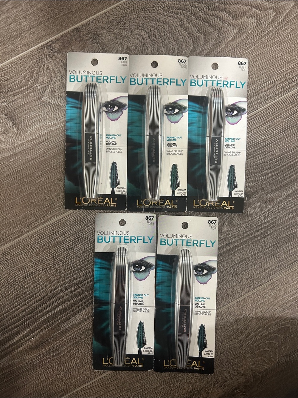 5X L'Oreal Voluminous Butterfly Mascara - Black #867 black 🌸 FIRM PRICE 🌸
